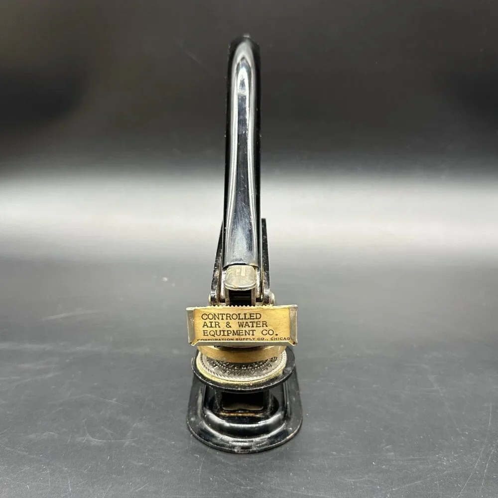 Vintage Corporate Seal Embosser Controlled Air Water Equipment Missouri Office D